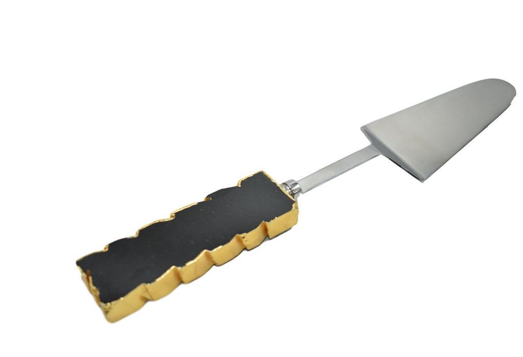 Cake Server with Gold Trim 