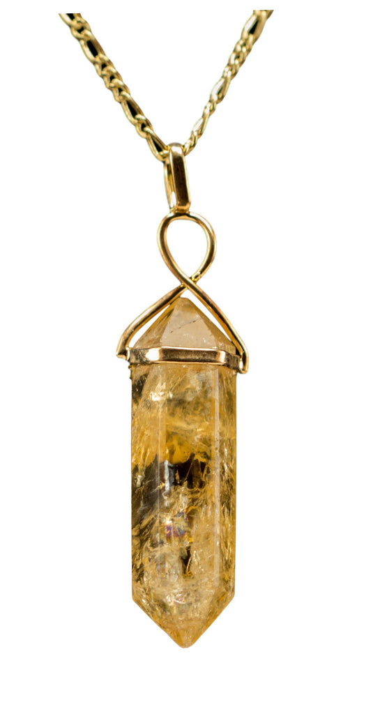 Swirl Top Double Terminated Pendant 