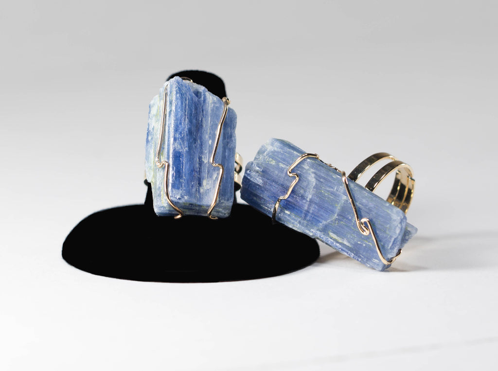 Raw Kyanite Ring 