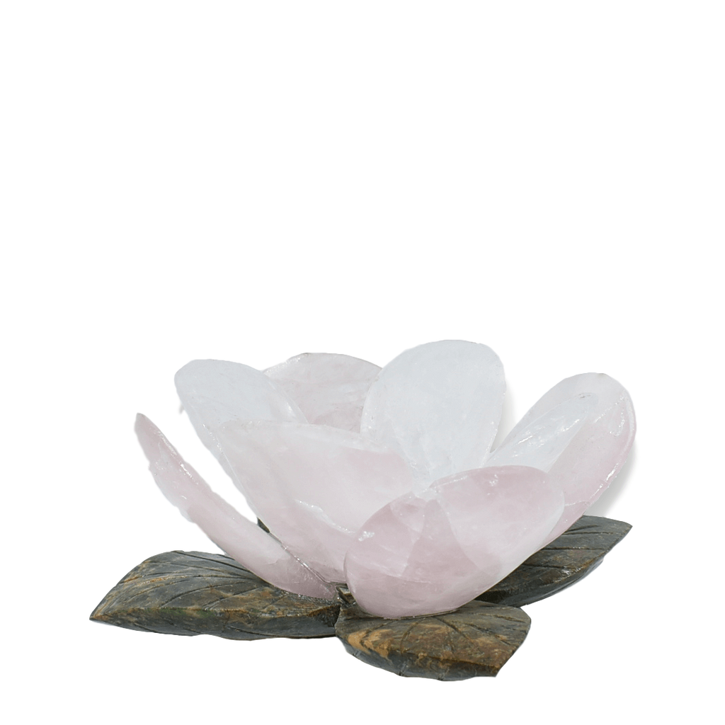 Flower Quartz Candleholder 