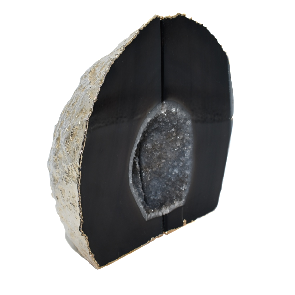 Agate Bookend Gold Electroplated Premium Quality 