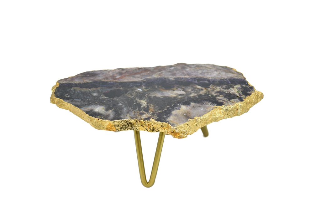 1-Layer Cake Stand with Gold Trim 