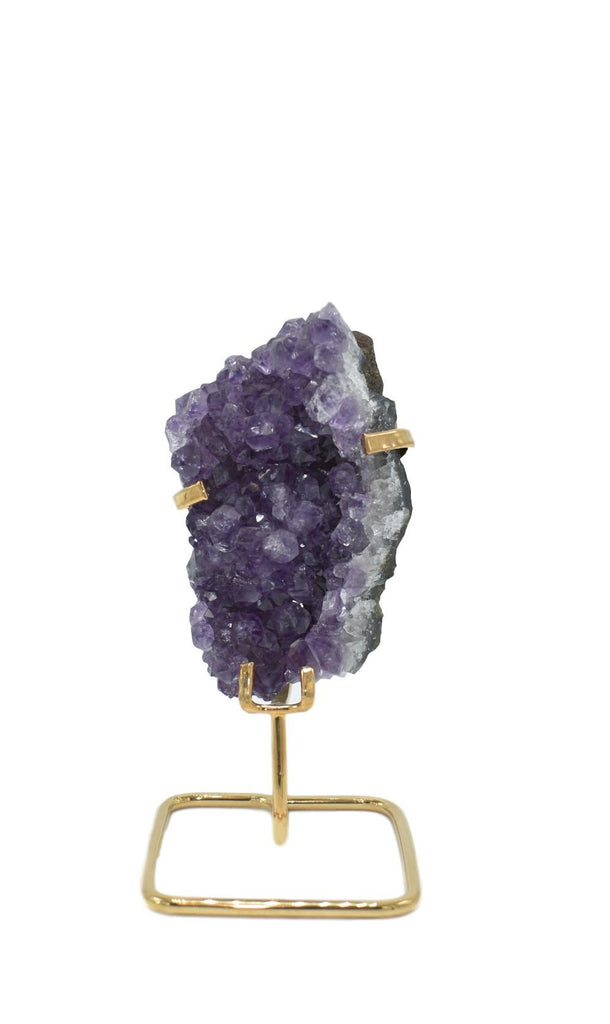 Amethyst Cluster on Wire Stand 