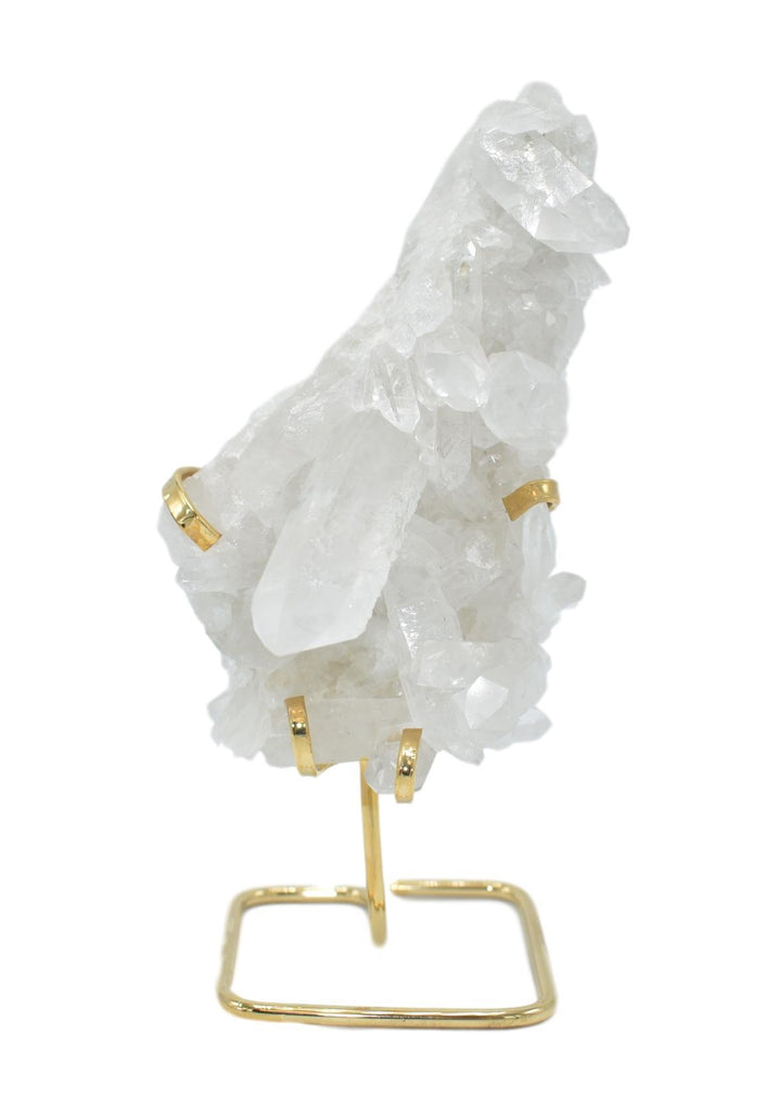 Quartz Cluster on Wire Stand 