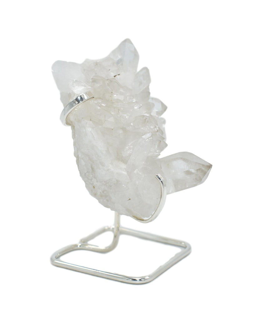 Quartz Cluster on Wire Stand 
