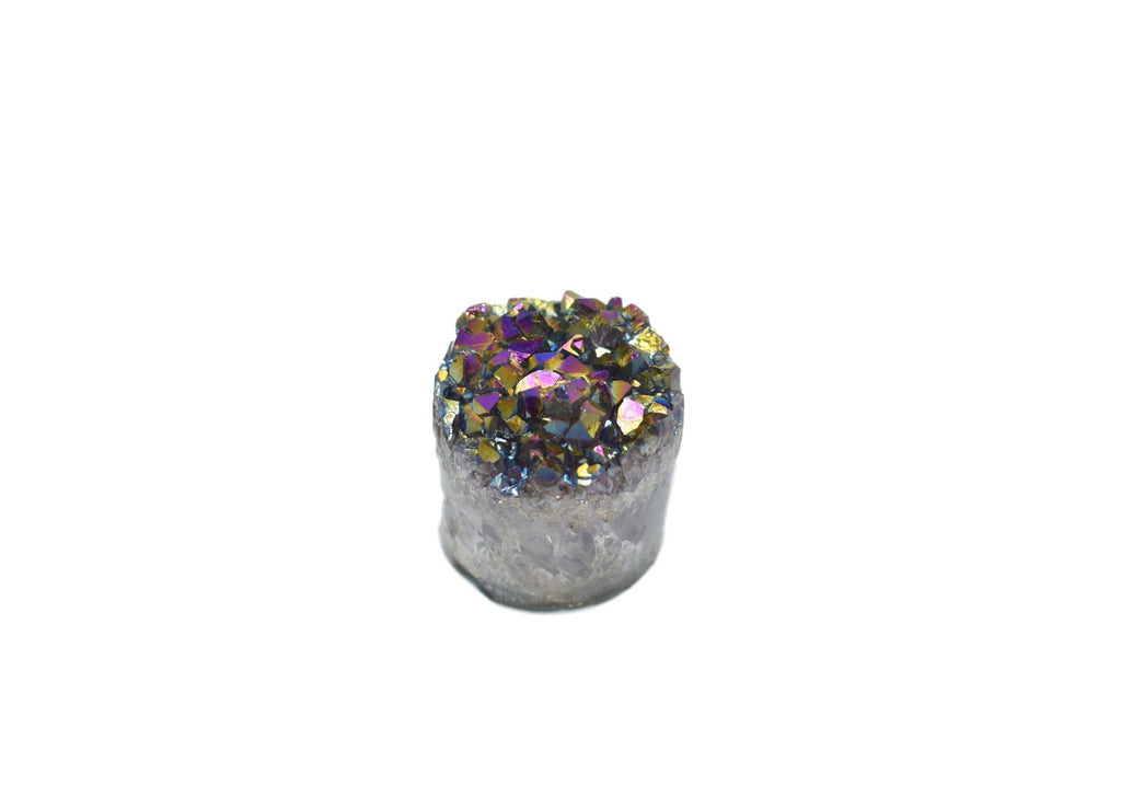 Metalized Amethyst Cylinder 