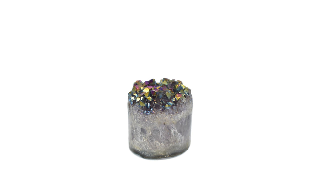 Metalized Amethyst Cylinder 