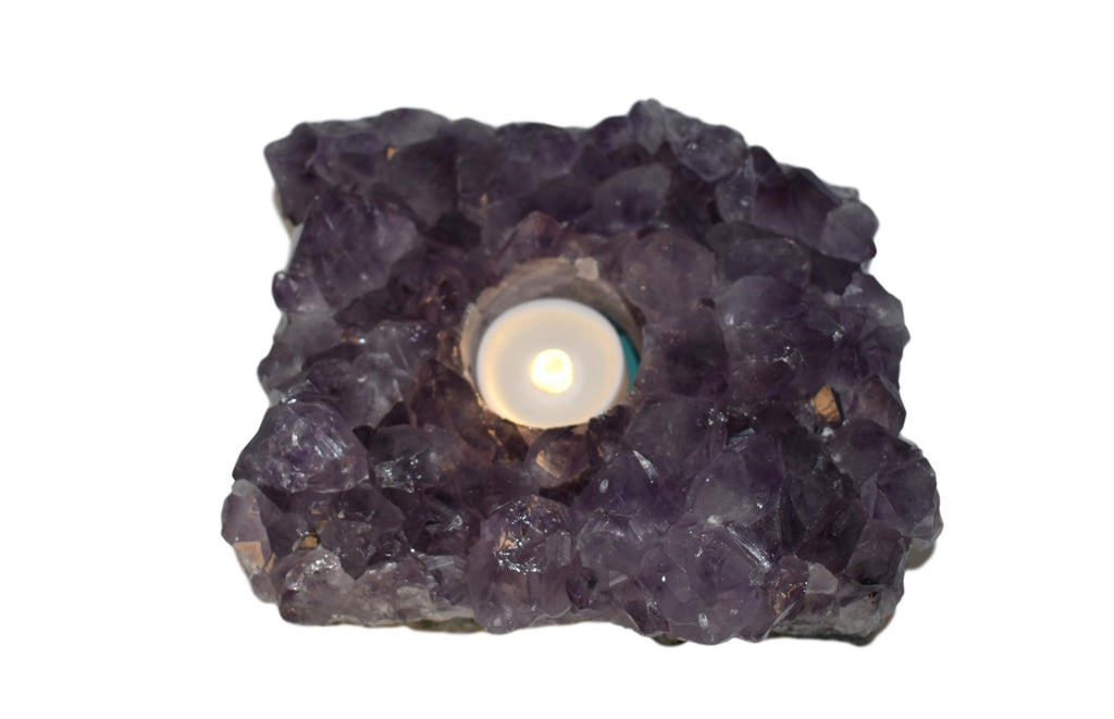 Amethyst Votive Candle Holder 