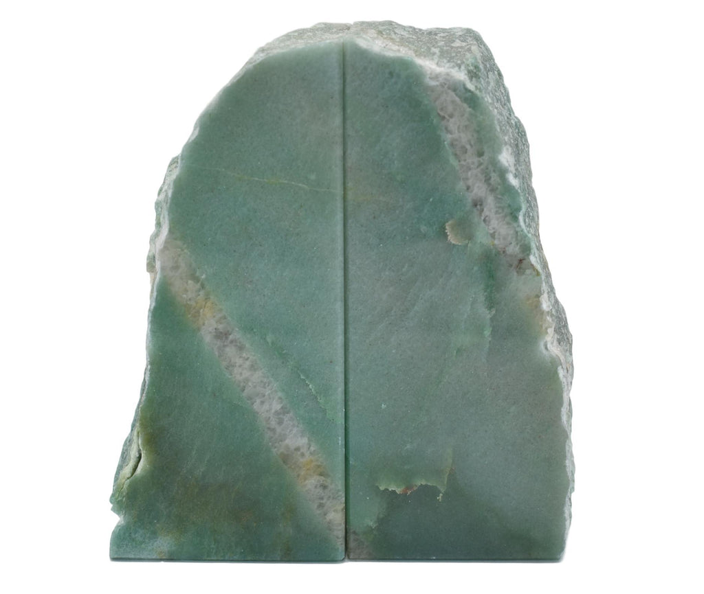 Green Quartz Bookends 