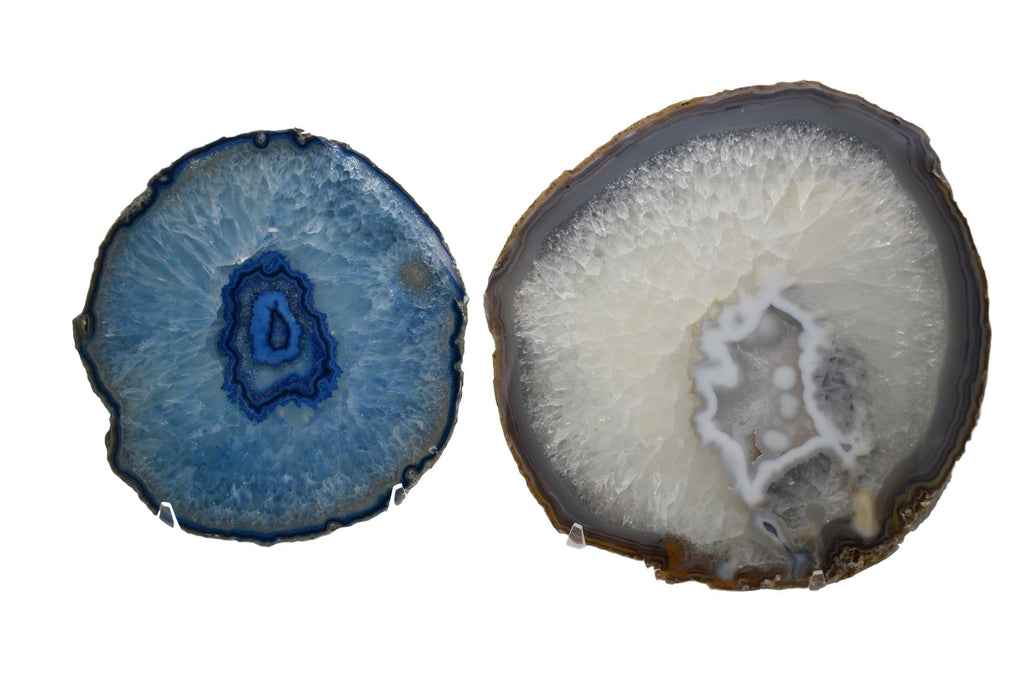 3/4” Thick Agate Platter with Natural Trim 
