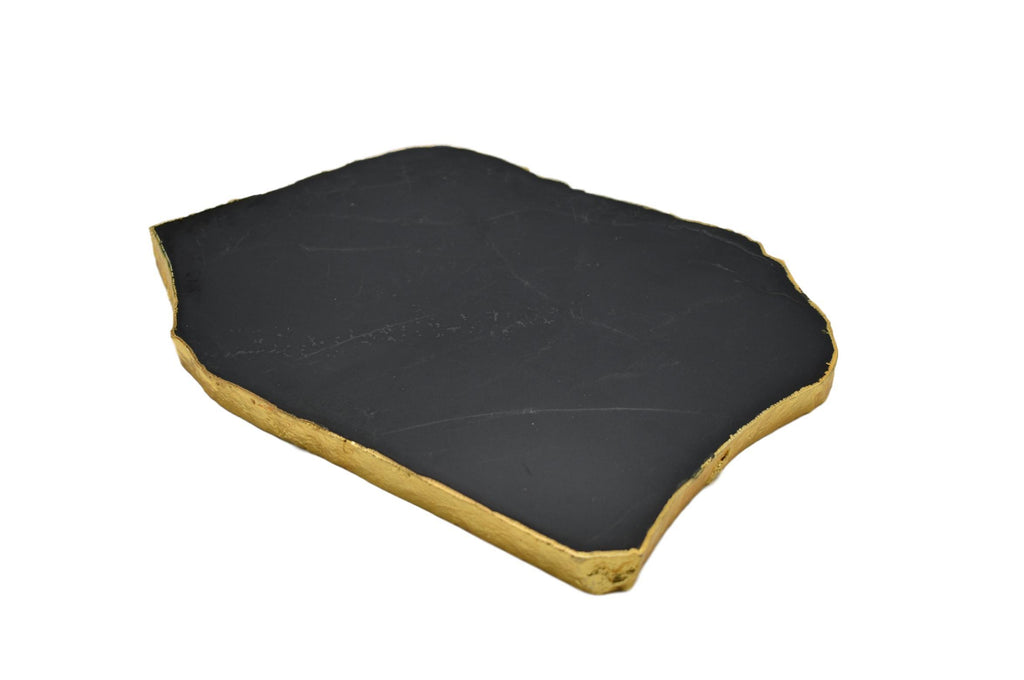 Gnarled Thin Trivets with Gold Trim 