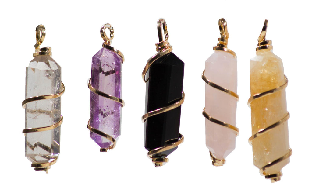 Swirl Double Terminated Pendants 