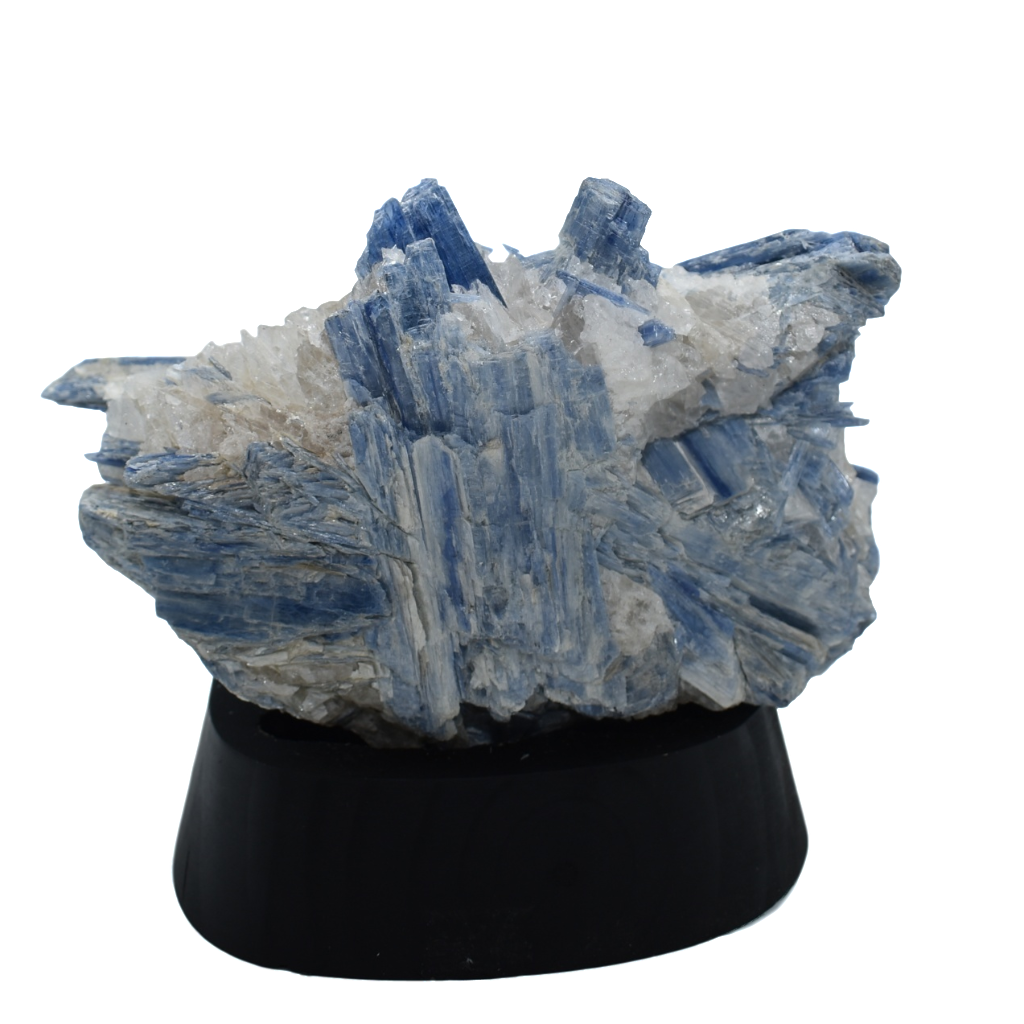 Kyanite Specimen in Wood Base 
