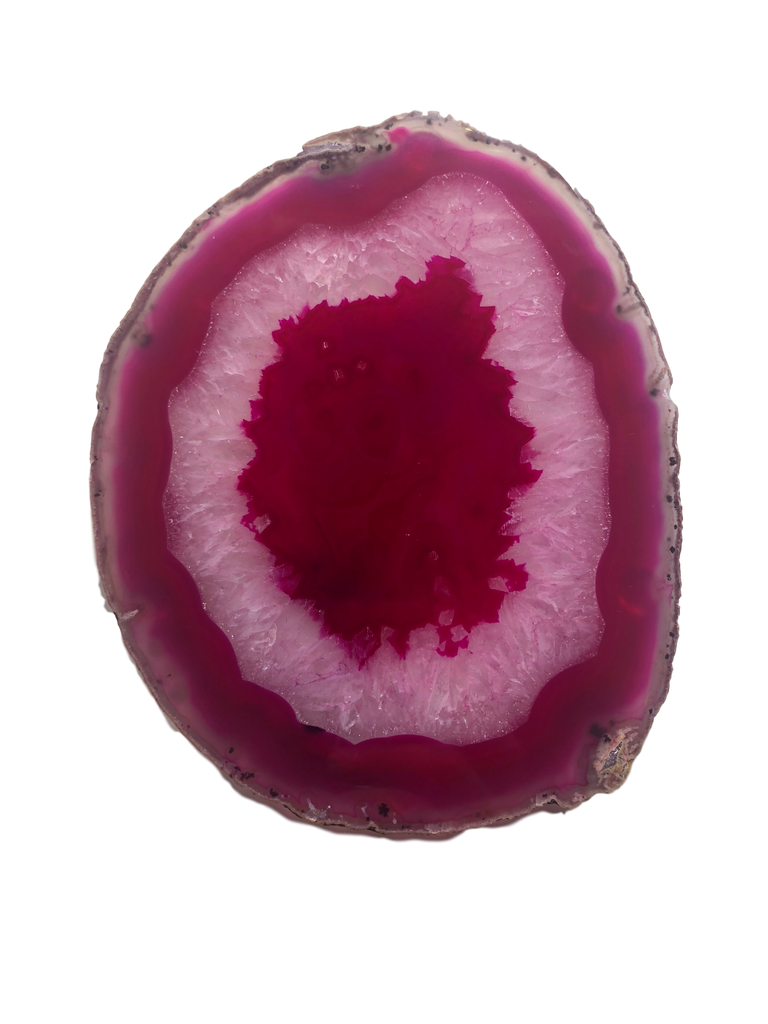Agate Thin Serving Plate with Natural Trim 
