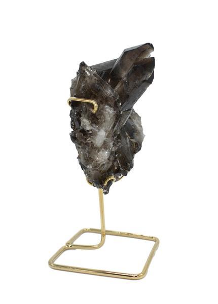 Smoky Quartz Cluster on Wire Stand 