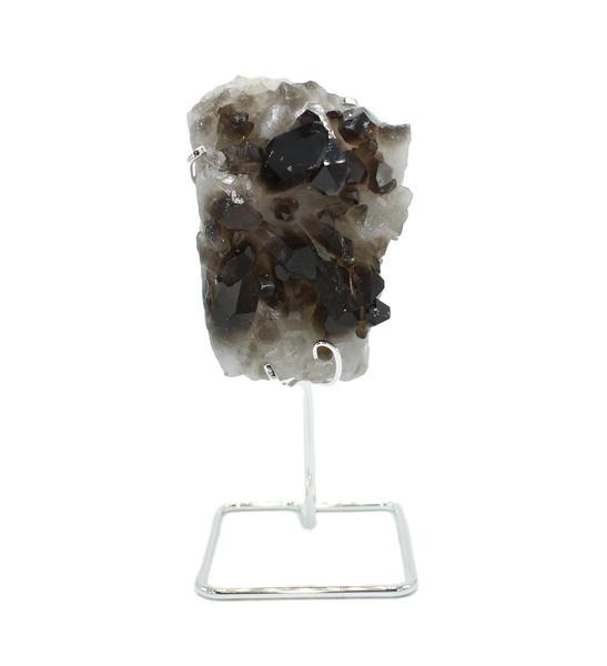 Smoky Quartz Cluster on Wire Stand 